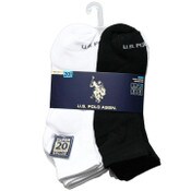 Wholesale - 20pk MEN NC QTR SOCKS U.S. POLO ASSN. ASST COLORS SIZE 6-12 C/P 48, UPC: 662239096720